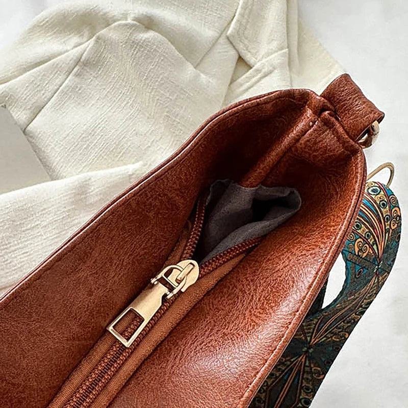 Antique Single Color Feminine Shoulder Sling Bag; Spacious, Simple, Wide Strap Bucket Crossbody Bag