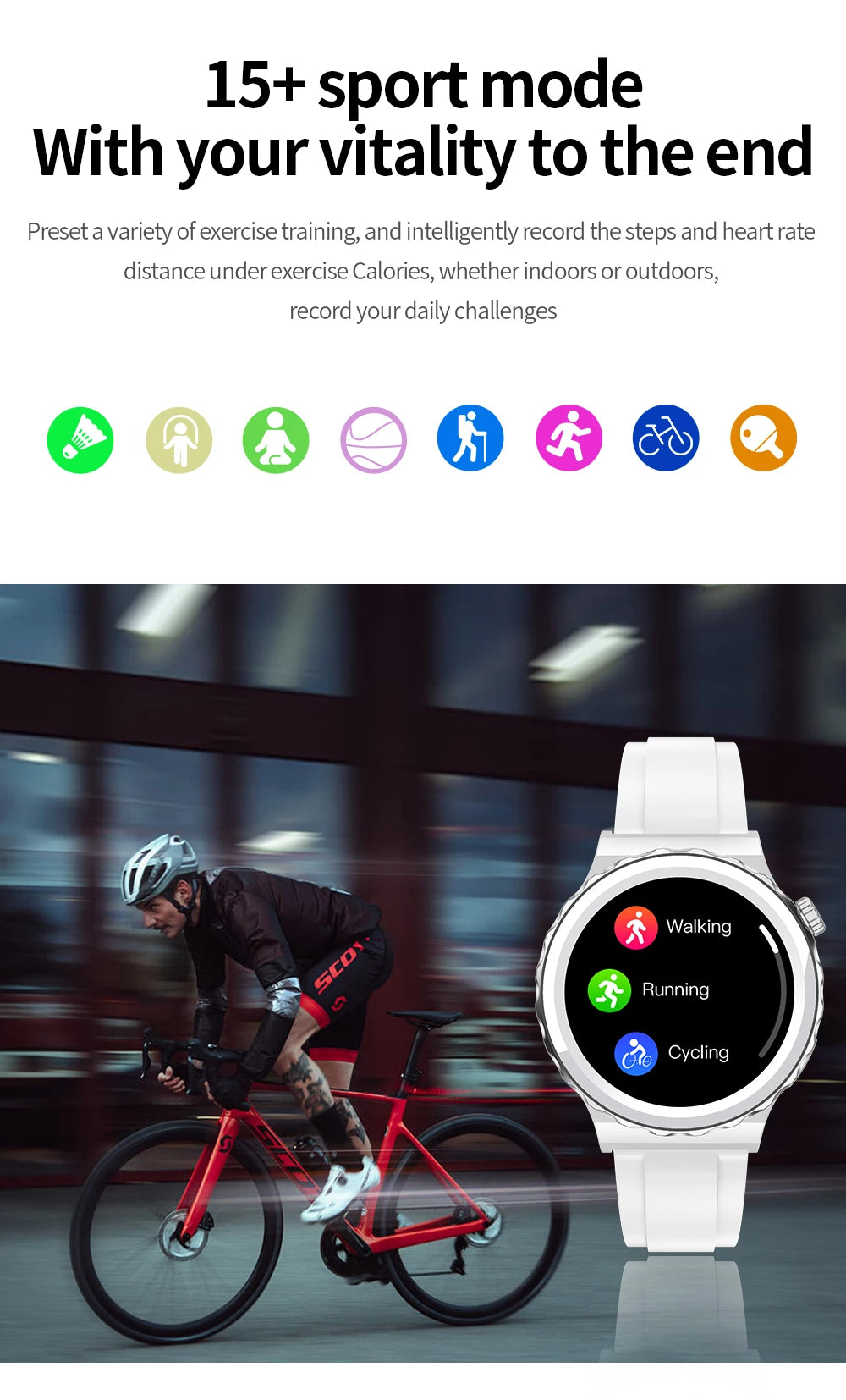 Smart Watch Unisex Smart Watches Bluetooth Call GPS Activity Tracker 24-hour Health Test Wrist Watches Women's Health Monitoring
