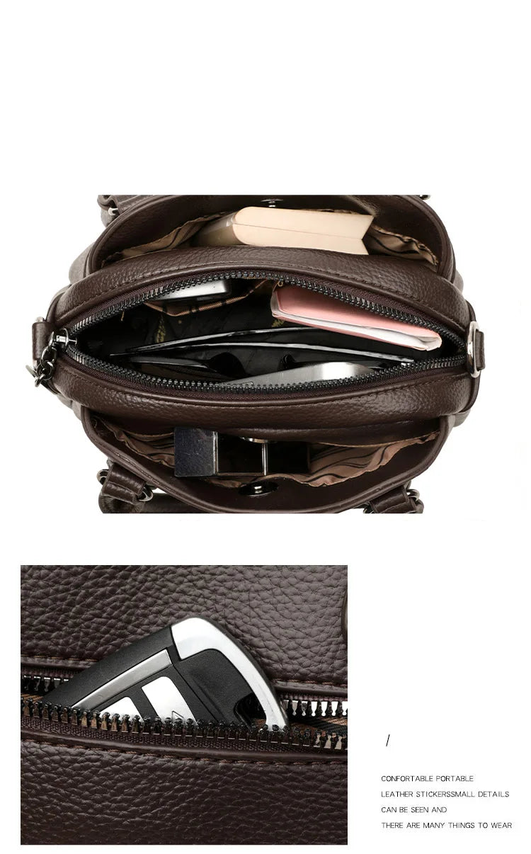 Luxury Women's Tote PU Leather Soft Crossbody Bags Women Designer Handbags High Quality Large Casual Female Messenger Sac