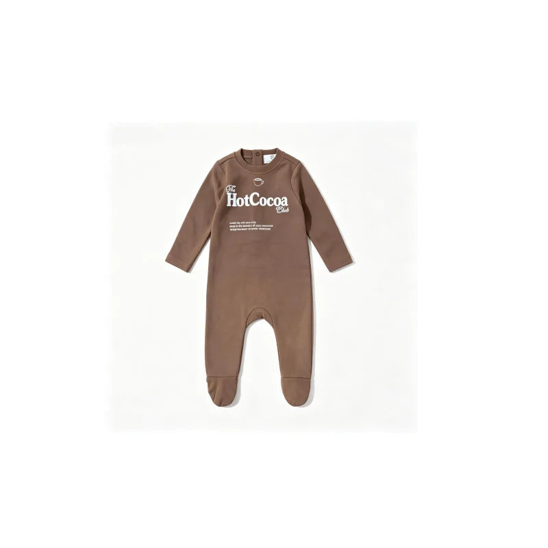 AP AW26 Cotton Cocoa Club Collction Children Girl Boy Fashion Letter Print Family Matching Clothing Kids Casual Clothes