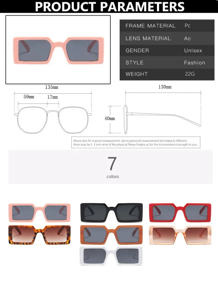 Nuevas gafas De Sol cuadradas bonitas para niños UV400 para niños y niñas, gafas De Sol rectangulares coloridas para bebés, gafas De Sol para niños