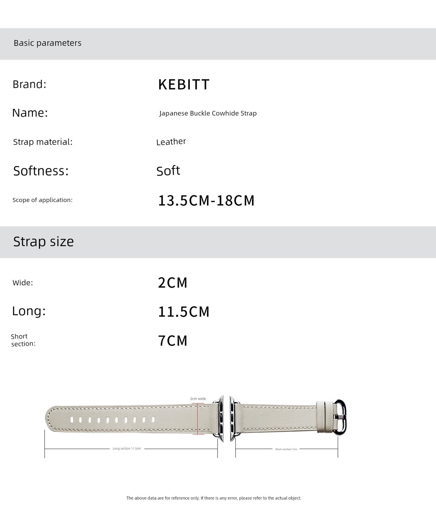 Kebitt Apple Fancy Leather Strap