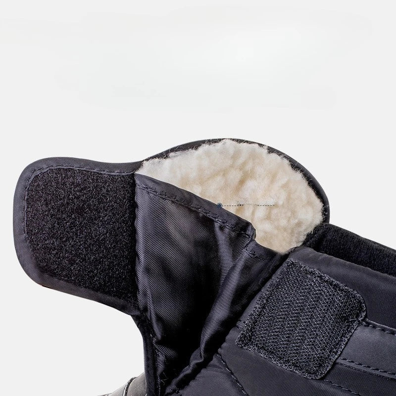 -40°C Winter Thicken Warm Men's Snow Boots Outdoor Waterproof Comfort Cotton Shoes Cold Resistant Non-slip Platform Ankle Boots