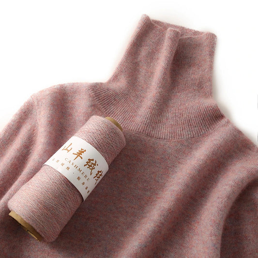 Ladies Sweater Cashmere Sweater Women Wool Turtleneck Knitwears 100% Cashmere Tops Long Sleeve Pullovers Jumpers Female Clothing