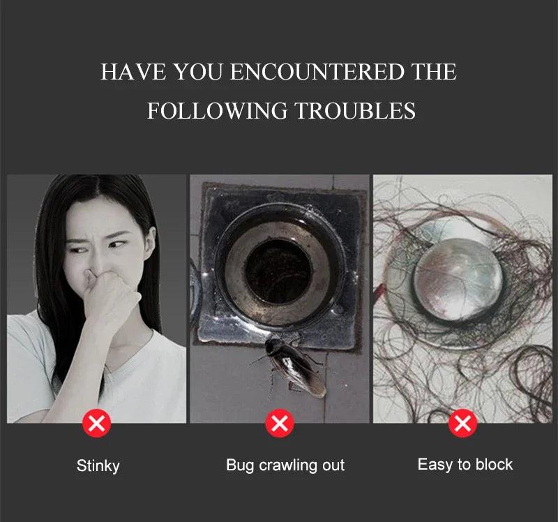 Sink Strainer Shower Drain Plug Hair Catcher Bathtub Shower Kitchen Sink Sewer Hair Filter Screen Silicone Bathroom Accessories