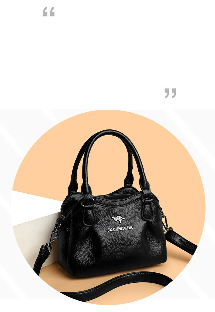 Luxury Women's Tote PU Leather Soft Crossbody Bags Women Designer Handbags High Quality Large Casual Female Messenger Sac