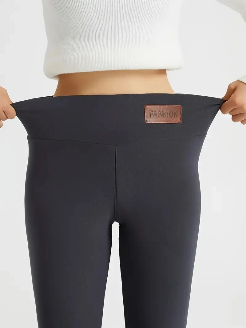 Fashionable Women's Warm High Waisted Leggings For Autumn and Winter Elastic and Comfortable Flattering Fit Durable Fabric