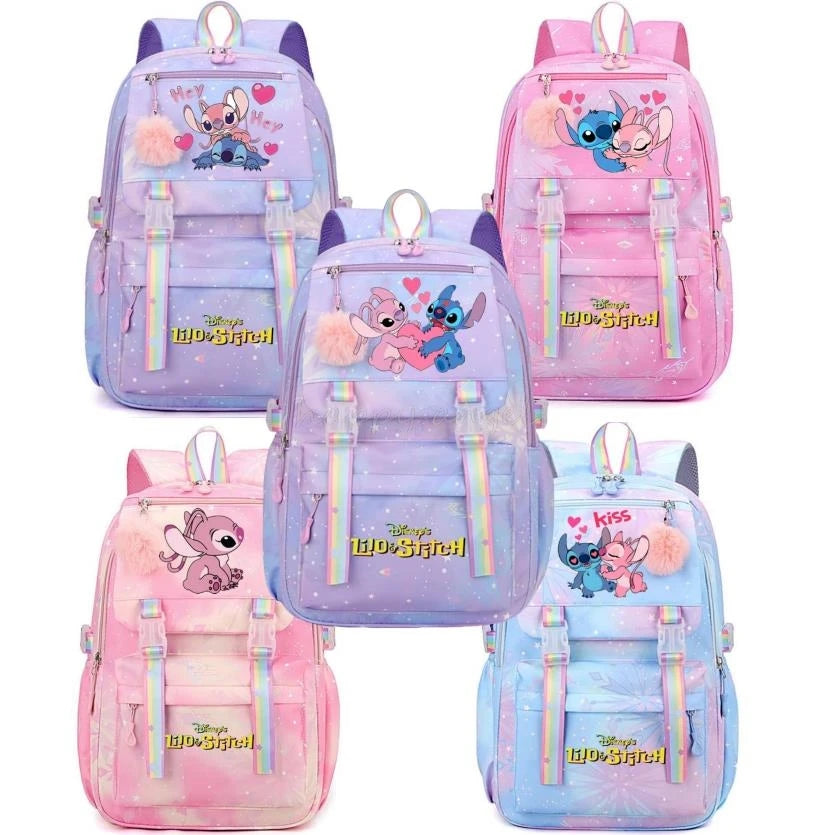 Hot Lilo And Stitch Backpacks Women Backpack Female Travel Bag Backpacks Schoolbag for Teenage Girls Bookbag Mochila Best Gift