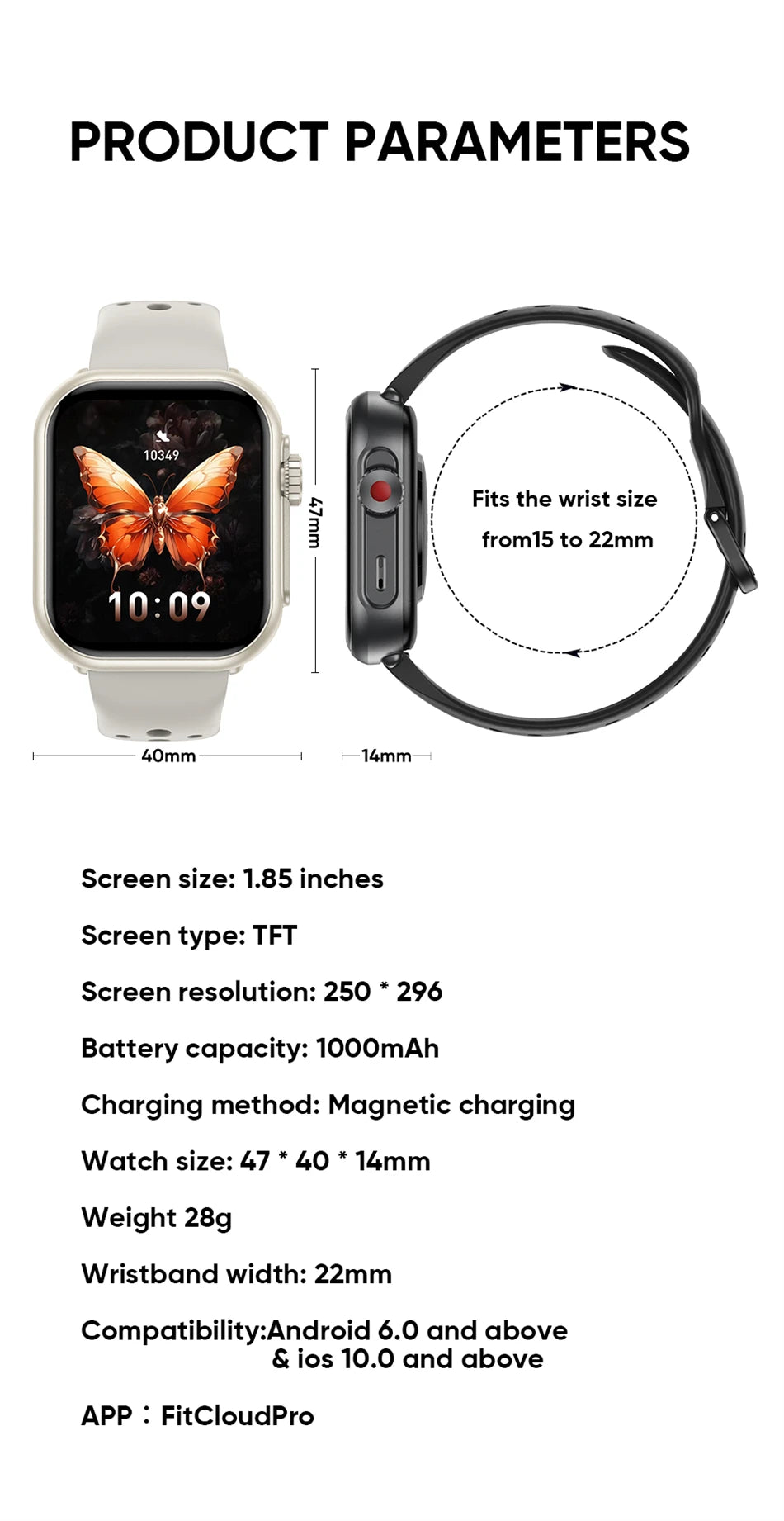 2025 New For Xiaomi Smart Watch Men Women 1.85-Inch HD AMOLED Full Touch Screen IP68 Waterproof Bluetooth Call SmartWatch Man