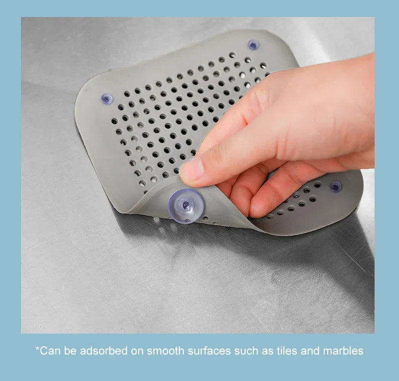 Sink Strainer Shower Drain Plug Hair Catcher Bathtub Shower Kitchen Sink Sewer Hair Filter Screen Silicone Bathroom Accessories
