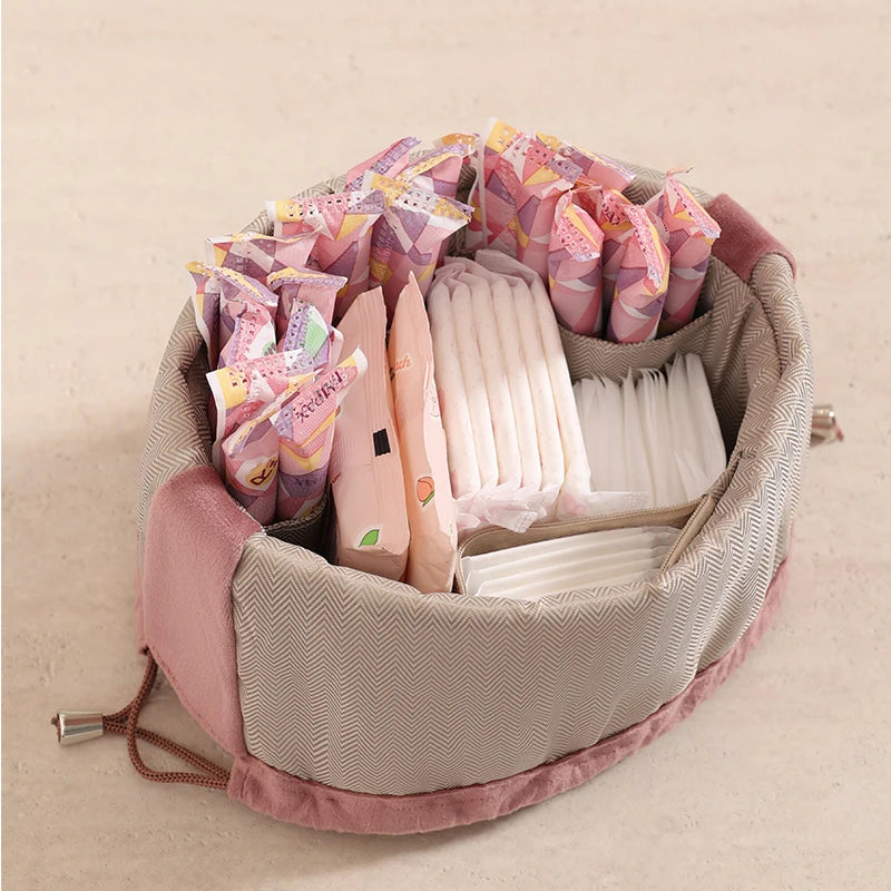 Waterproof Makeup Bag Fashion Velvet Cosmetic Bag Professional Makeup Bag Portable Travel Toiletry Storage Organizer Bag