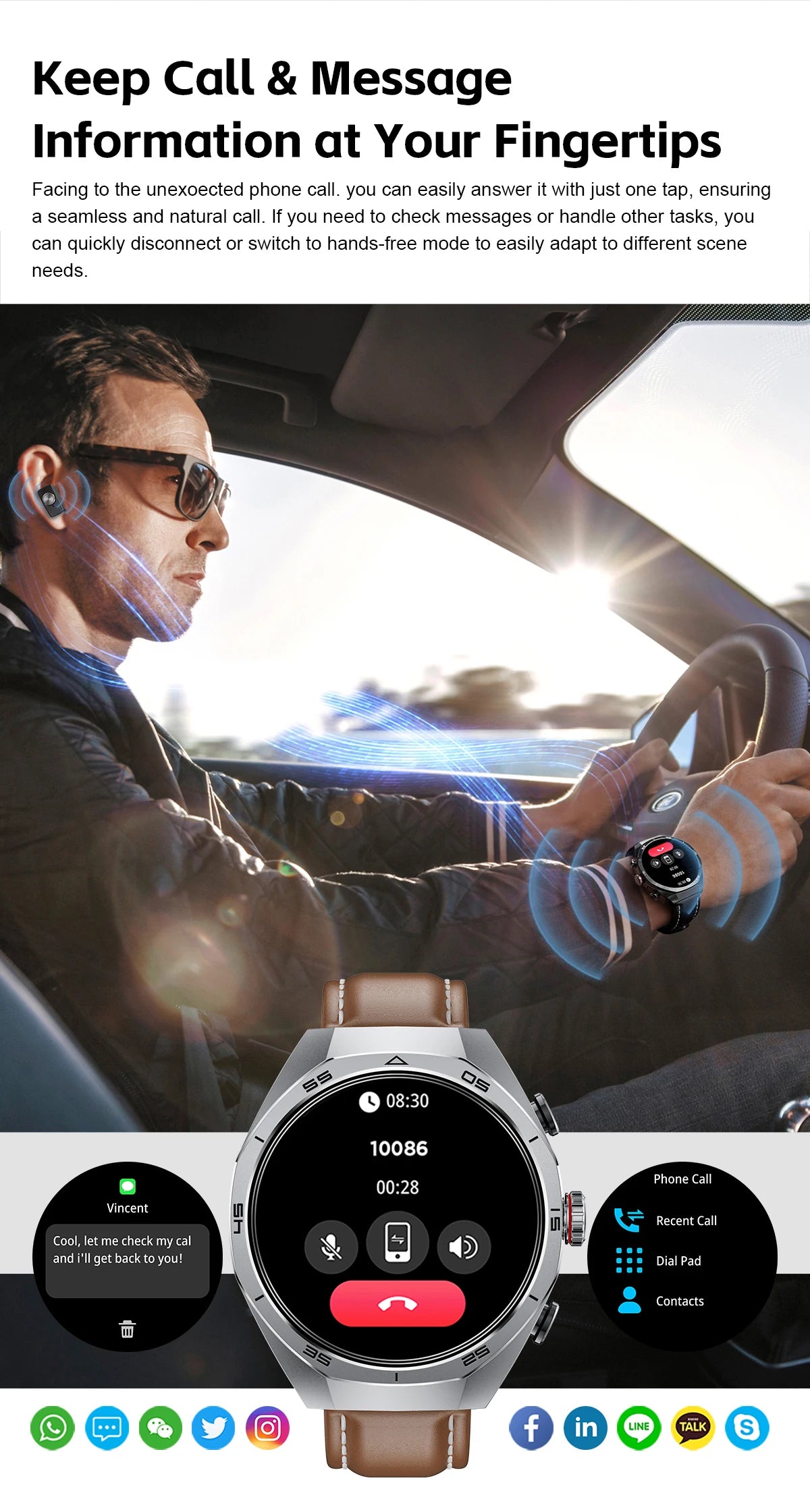 2026 New Smart Watch Men TWS 2-in-1 Bluetooth Earphones With Built-in Speaker HIFI  1.53HD SCreen Bluetooth Call IP67 Waterproof