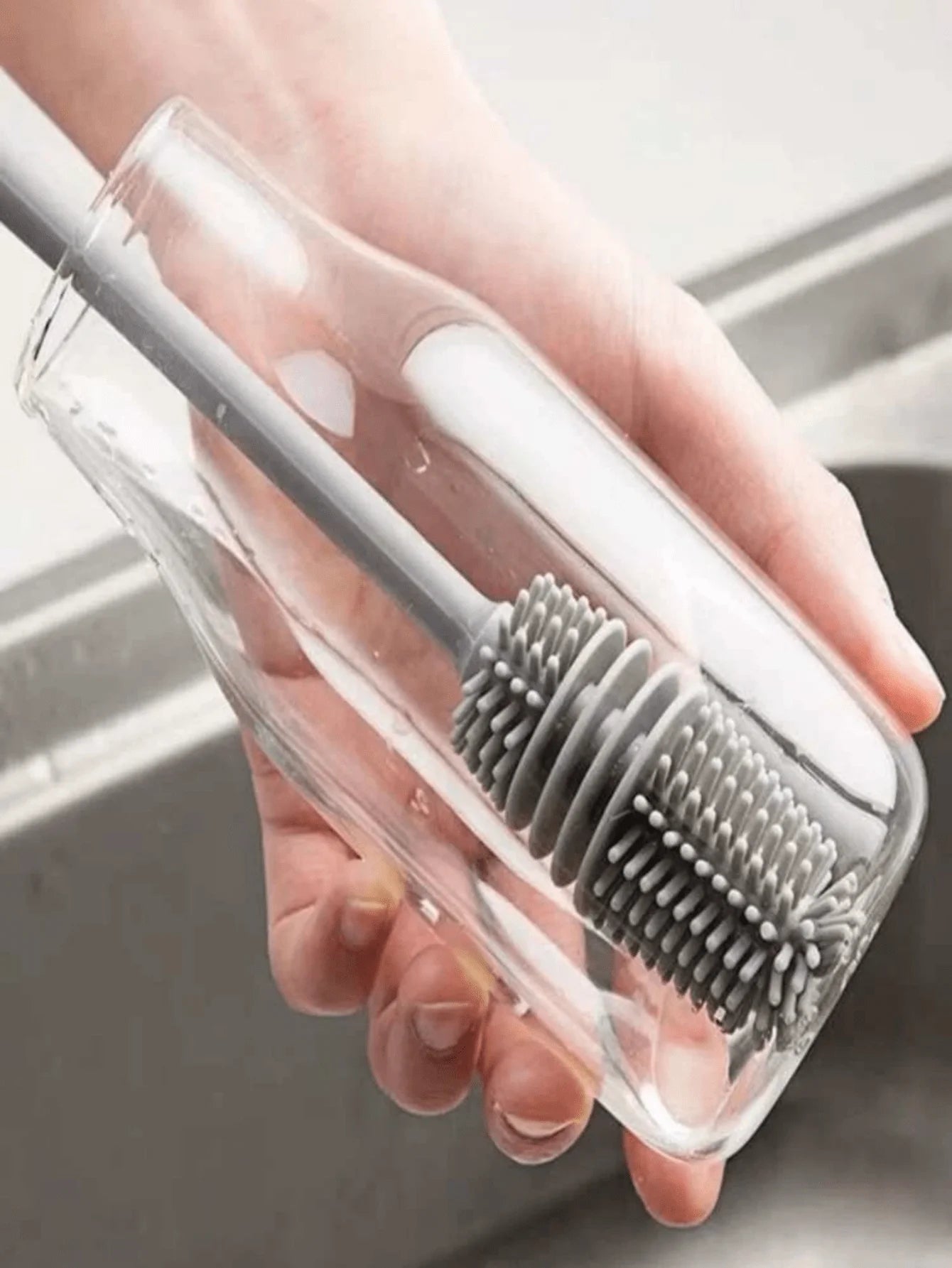 360 Degree Cleaning Power: 1pc Silicone Cup Brush For Effortless Tea Stain Removal,Kitchen,Bathroom,Home,Household Supplies