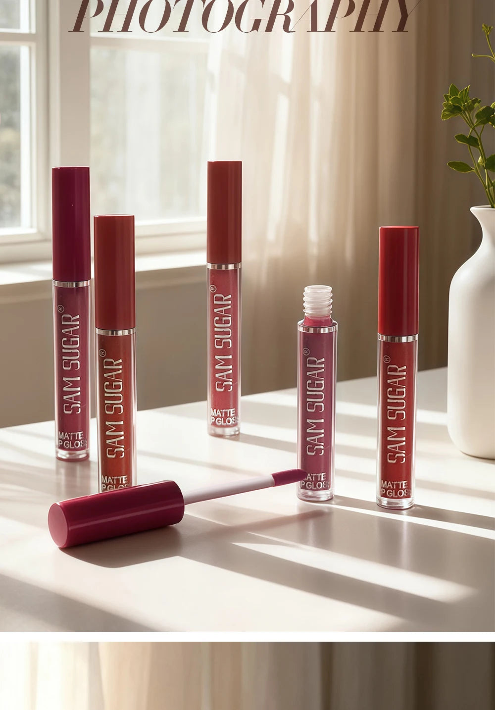 Velvet Matte Lip Kit, Waterproof, Smudge-Proof, Smooth Application, Long-Lasting Makeup Effect