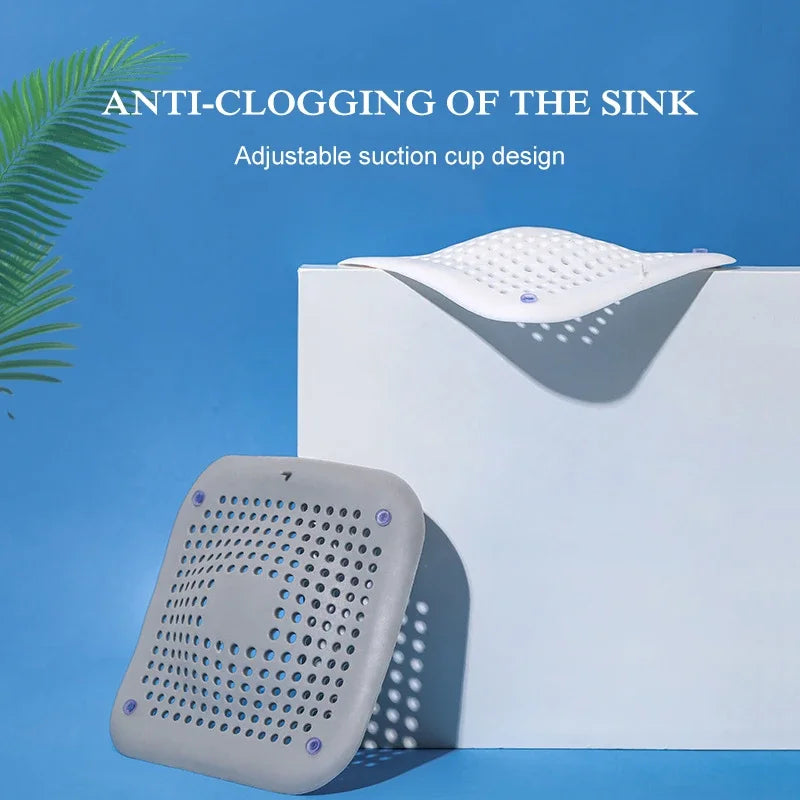 Sink Strainer Shower Drain Plug Hair Catcher Bathtub Shower Kitchen Sink Sewer Hair Filter Screen Silicone Bathroom Accessories