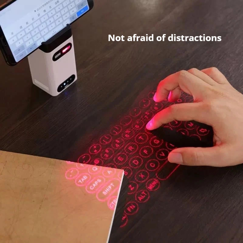 Bluetooth Laser Projection Keyboard Multi-point Recognition Ai Intelligent Chip Widely Compatible With Various Types Of Devices