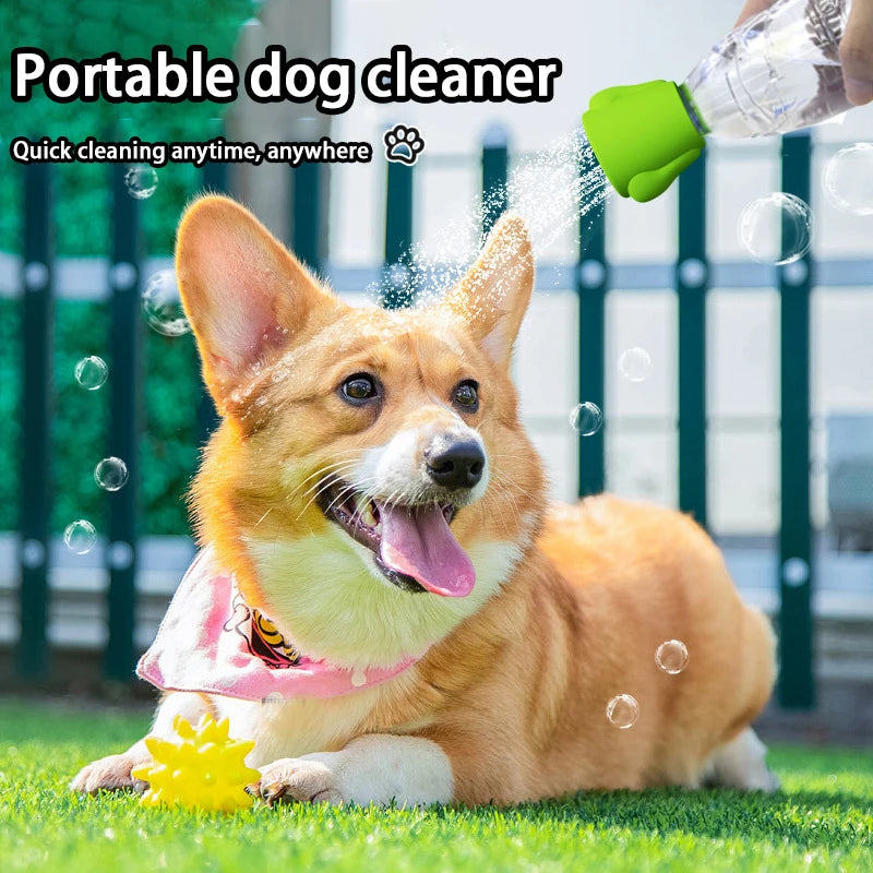 Pet Shower Silicone Shower Silicone Multi Functional Shower Cat Dog Clean Tools Outdoor Portable Water Bottle Shower Head