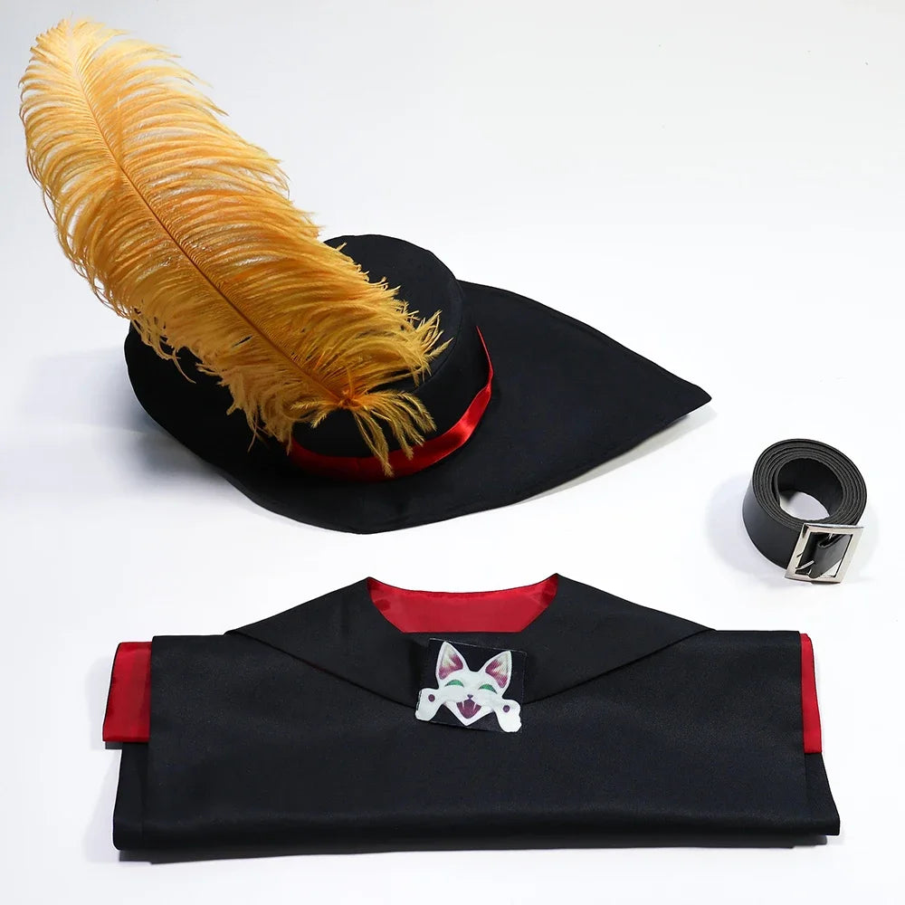 Anime Movie Puss In Boots PUSS Adult Kids Cosplay Costume Cloak Hat Belt Suit Cat PUSS Full Costume Halloween Costume