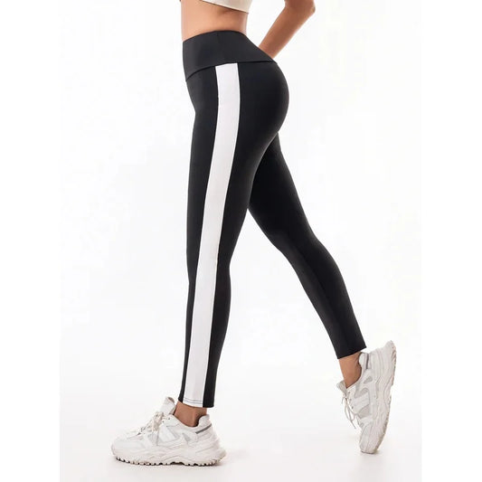 Leggings Women wear high-waisted elastic letter stretch leggings hip lift yoga fitness pants