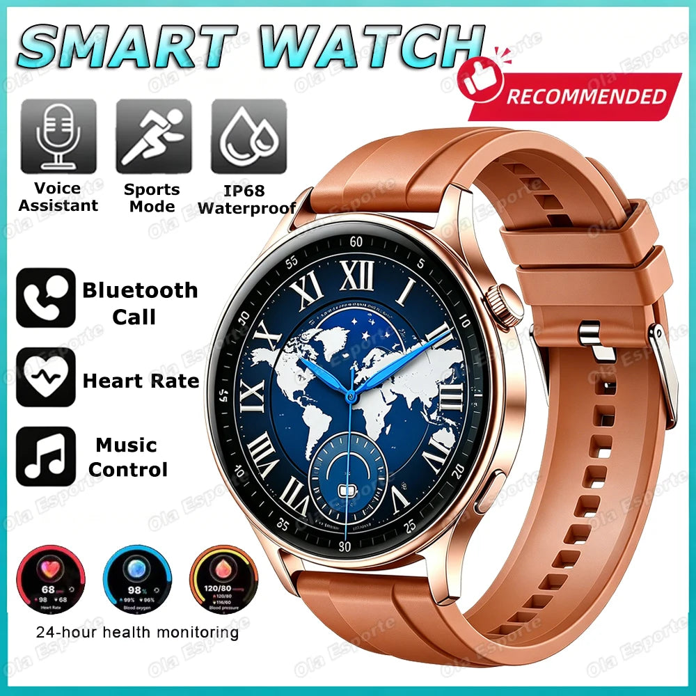 2026 New Smart Watch For Men Women 1.52" Full Touch Screen Waterproof Health and Sleep Monitor Multi-function Smart Watch HW12