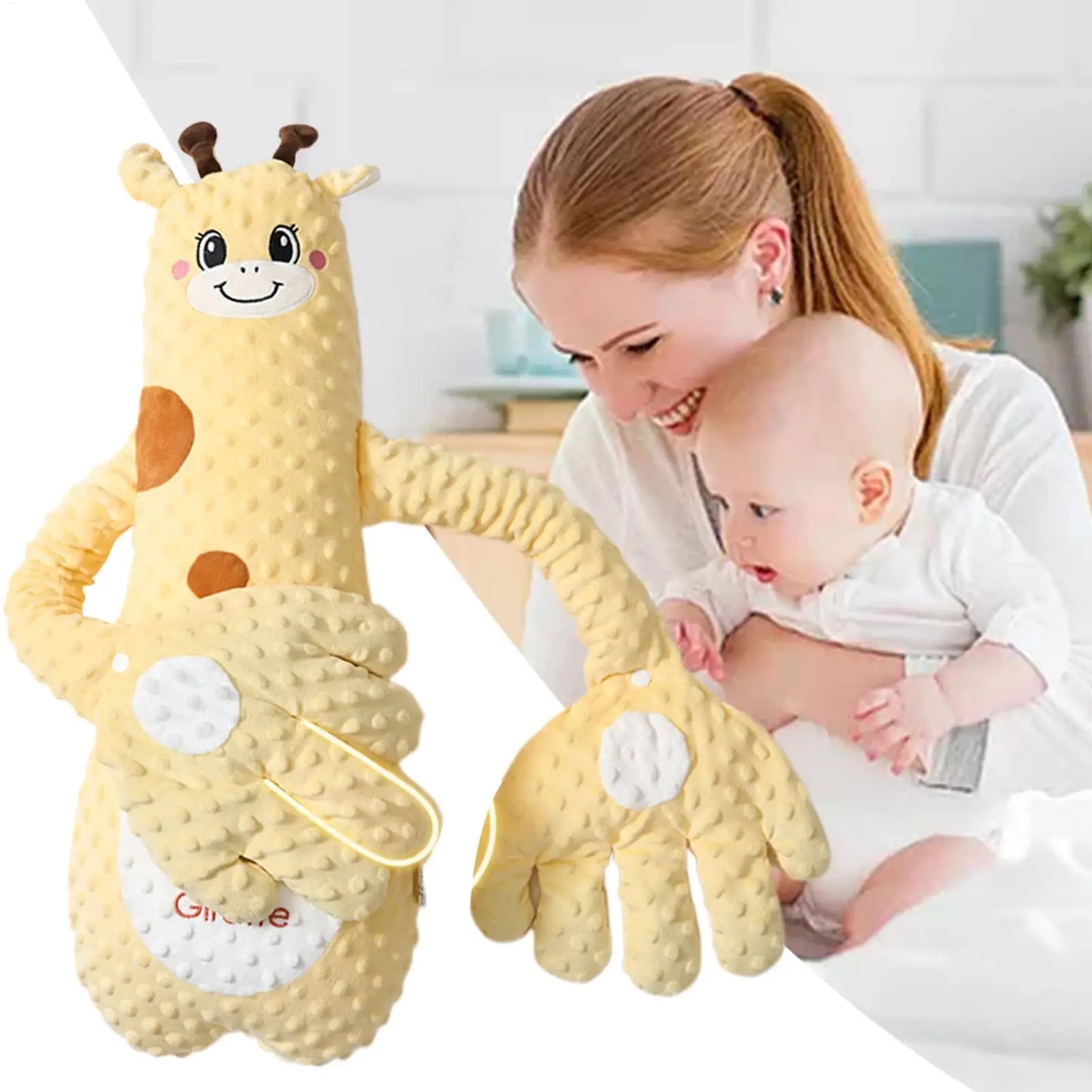 Baby Sleep Toy Baby Patter with 3 Adjustable Modes Interactive Stuffed Animal Shape Cushion Cozy Companion for Car Seat Nursery