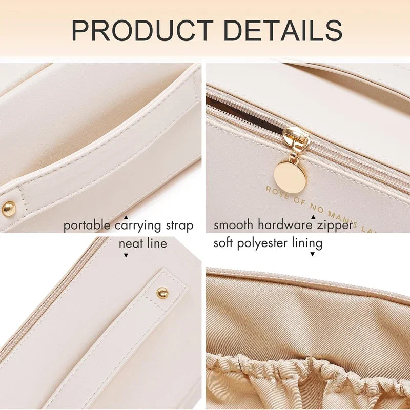 Makeup Organizer Female Toiletry Kit Bag Make Up Storage Pouch Luxury Lady Box, Cosmetic Bag, Organizer Bag For Travel Zip