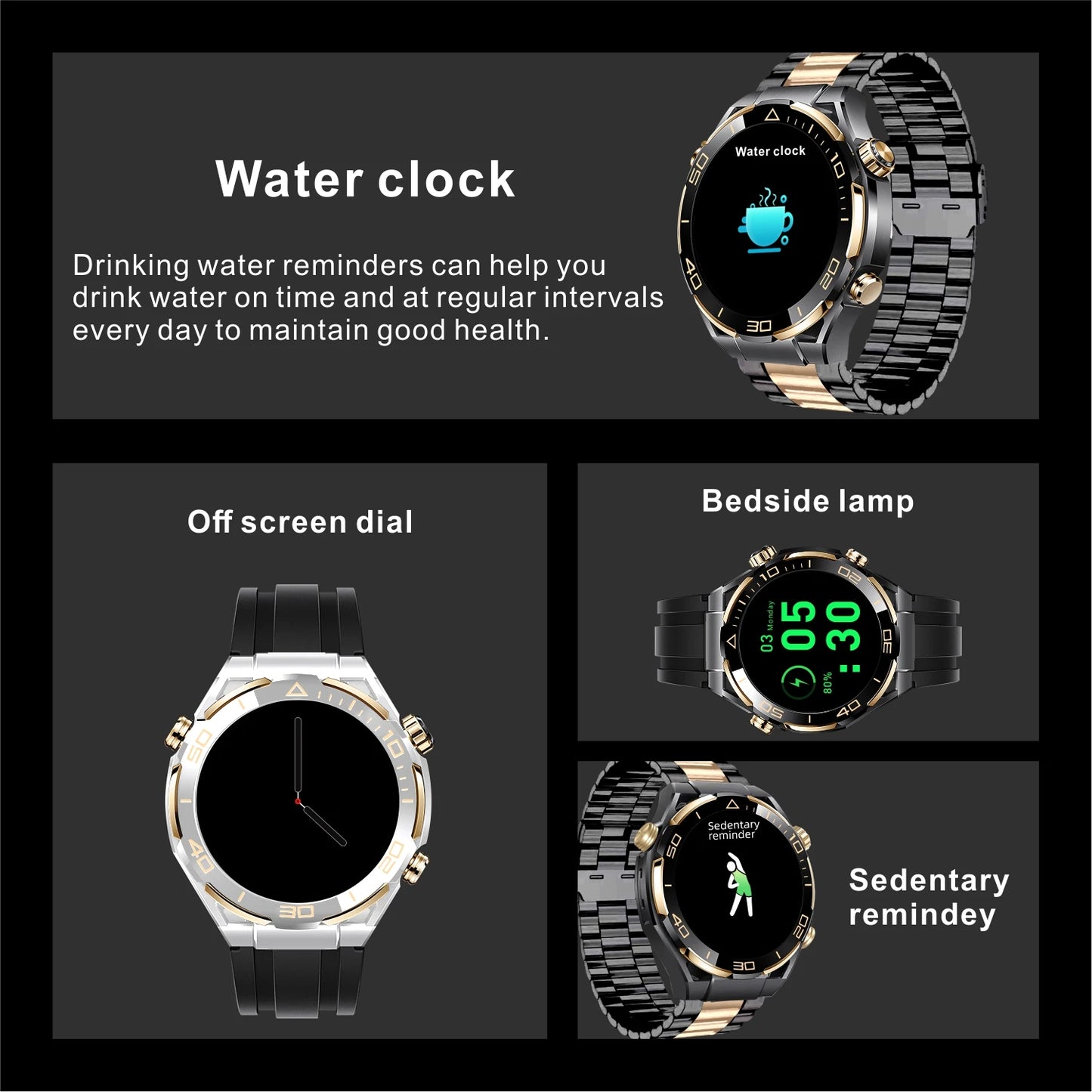 2024 For Huawei Xiaomi Men's Smartwatch Bluetooth Call 1.62" 480*480 AMOLED HD Screen 4GB ROM NFC Waterproof Women's Smartwatch