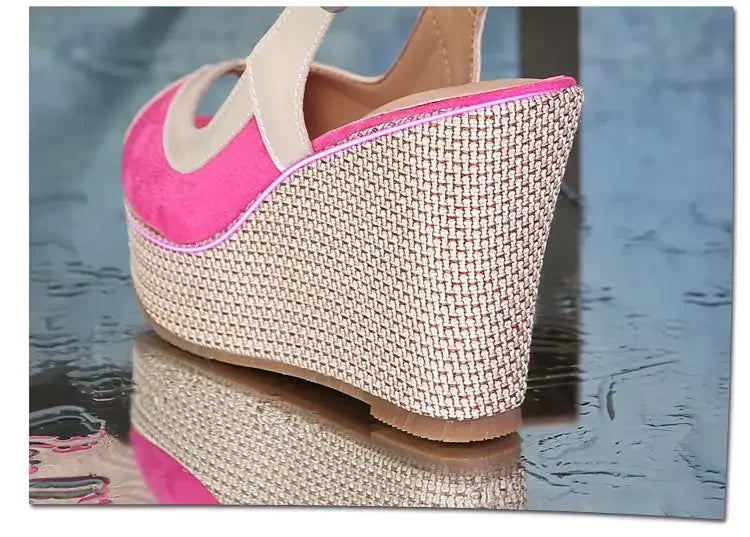 Size 33-40 Summer High Heel Wedges Sandals Female Peep Toe Leisure Platform Sandals Women Shoes