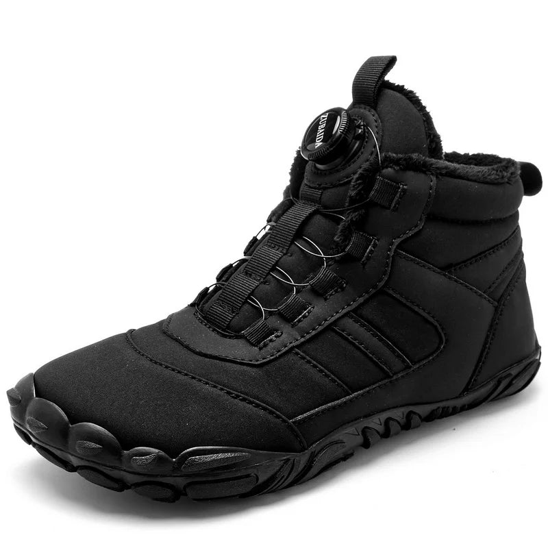 New Parent-child Winter Boots Men and Women Snow BareFoot Outdoor Non-slip Warm Fur Casual Boys/girls Sneakers Kid's Ankle Boots