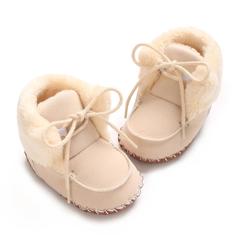 Winter Boots For Baby Boys And Girls Snow Soft Sole Anti Slip And Warm Flat Shoes Baby's First Walking Baby Shoes Boots 0-18
