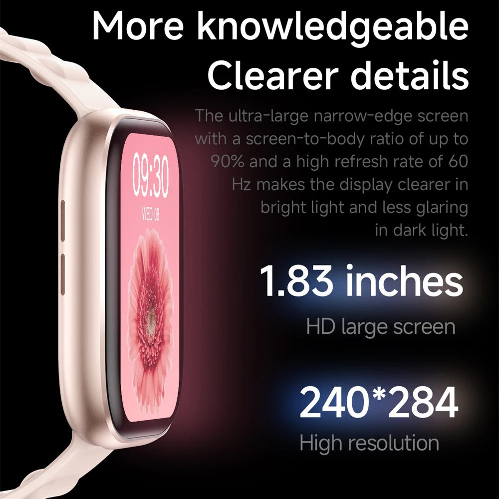 Smartwatch For Men Women Sports Call Smart Watch Fitness Tracker Heart Rate Monitor Custom Dial Watches Heart Rate Waterproof