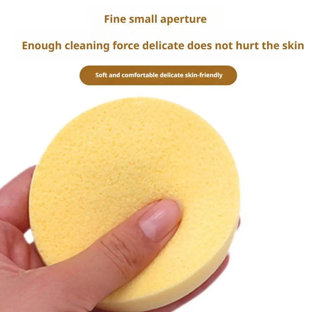 12PCS Facial Sponge Compressed, Face Cleansing Sponge Cosmetic Wet Puff Dry Wet Makeup Facial Sponge Round Wash Face Sponges