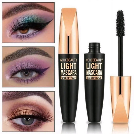 5D Eye Black Mascara Waterproof Lengthens Eyelashes Extension Silk Fiber Mascare Eye Makeup for Women Cosmetic Korean Make up