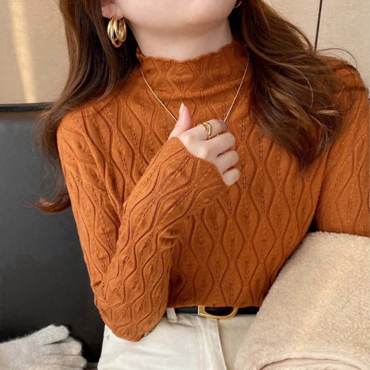 2026 Cashmere Turtleneck Women Sweaters Autumn Winter Warm Pullover Slim Tops Knitted Sweater Jumper Soft Pull Female