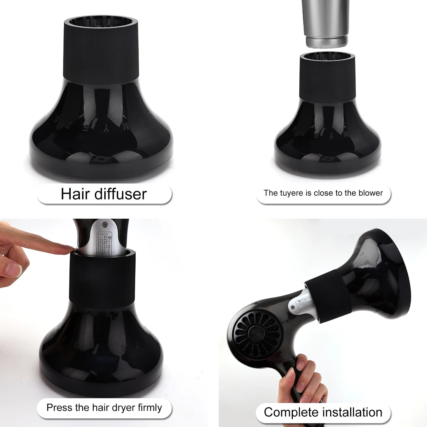 Salon Universal Hair Dryer Diffuser for Curls Temperature Resistant Hair Barbershop Home Drying Blower Hair Styling  Accessories