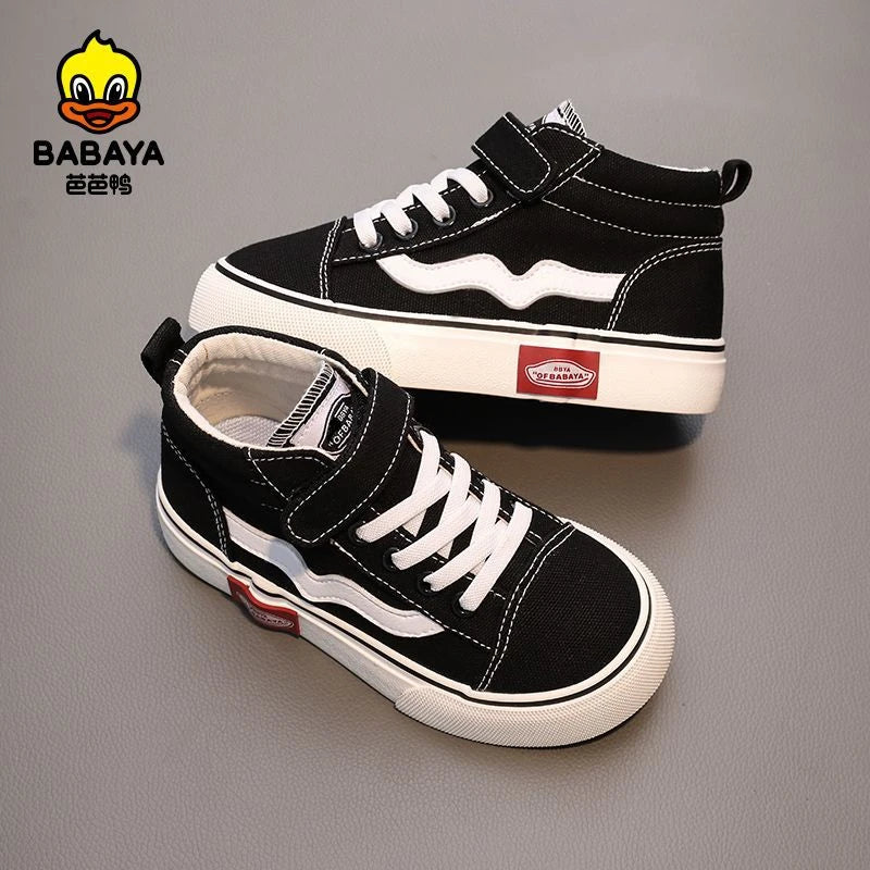 Babaya Children's Canvas Shoes Soft Sole Boys Casual Shoes Breathable 2023 Spring New Girls Sneakers Kids Skate Shoes