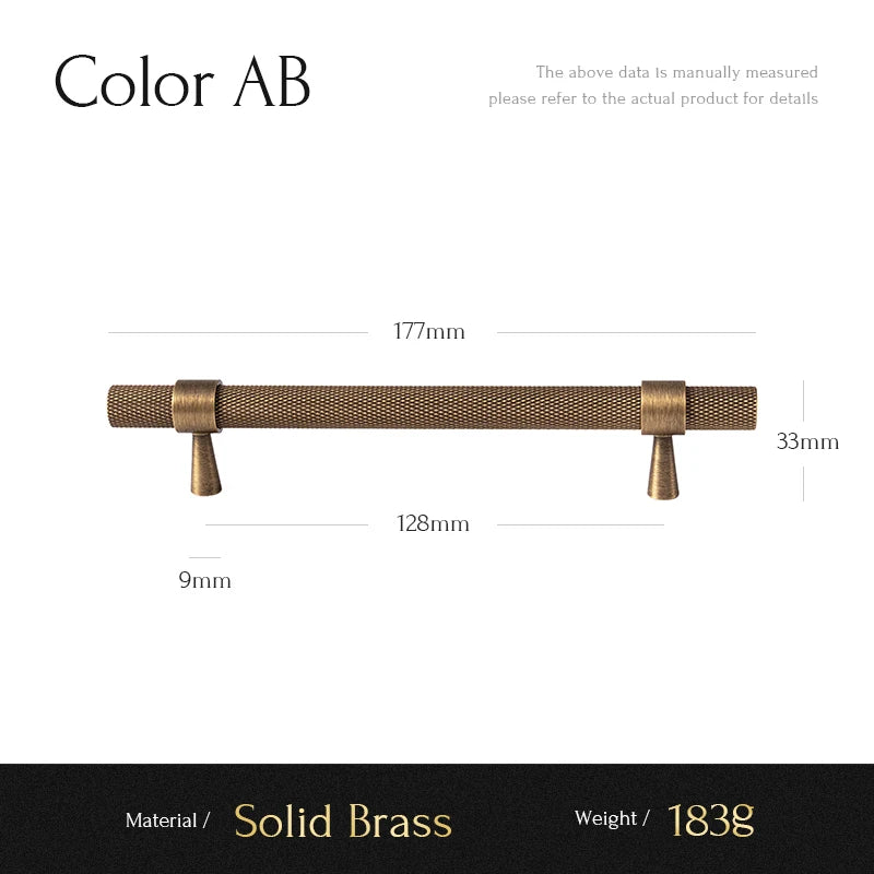 Santaya Solid Antique Brushed Brass Handles Kitchen Cabinet Pulls Bedroom Wardrobe Drawer Knobs Furniture Bronze Handle