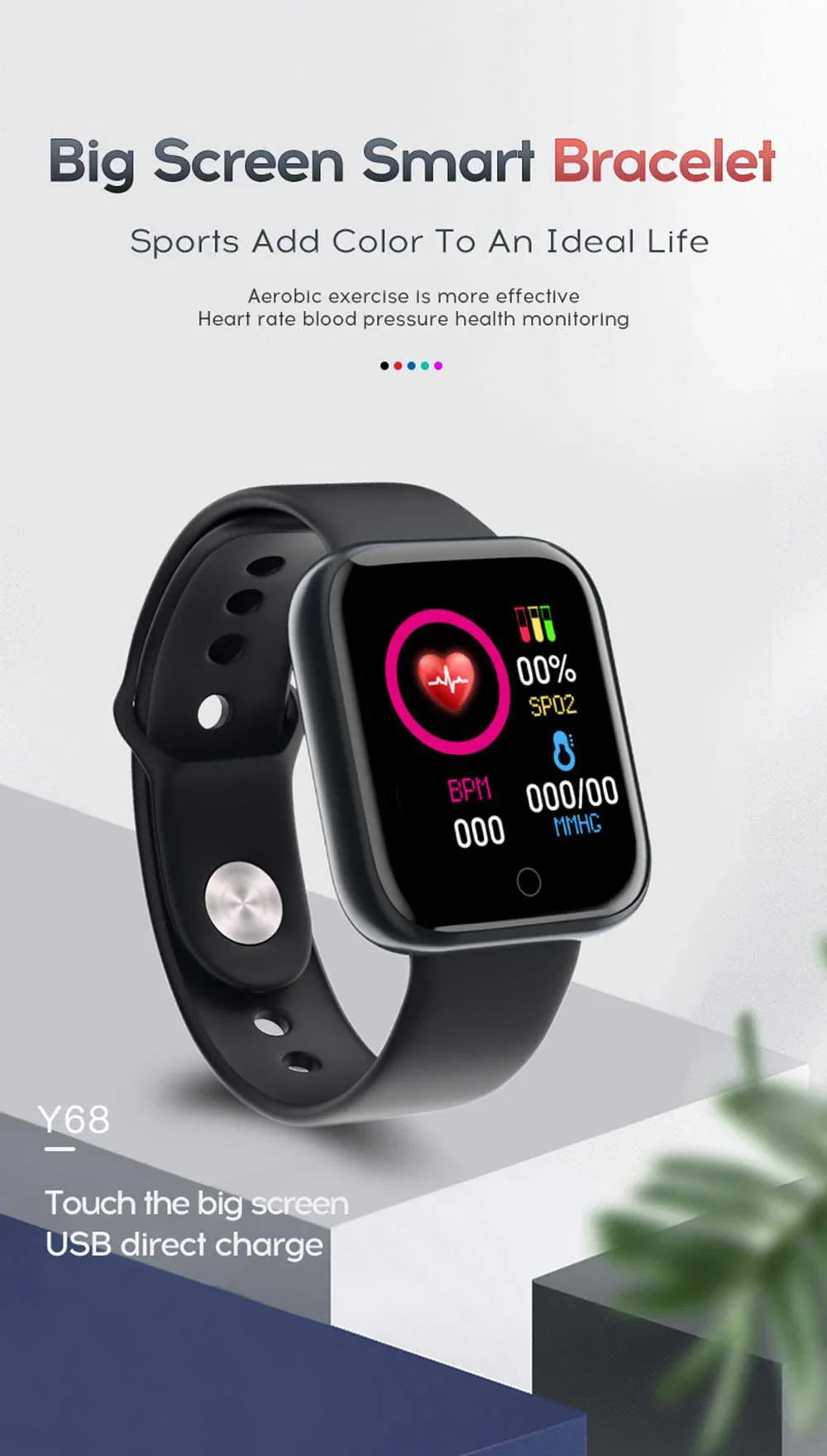 Smart Watch Men Women Wristwatches Smart Watch Message Fitness Monitor Bracelet Birthday Gift Electronic Clock For Android IOS ﻿