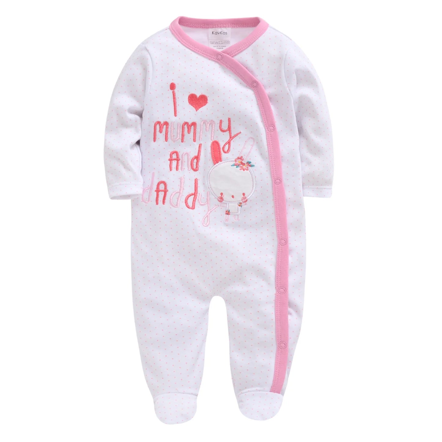 3 Pieces Set Baby Girls Clothing 100% Cotton Kids Rompers Unicorn Pink Overalls Newborn Pajamas Baby Girls Clothes 0-12 Months