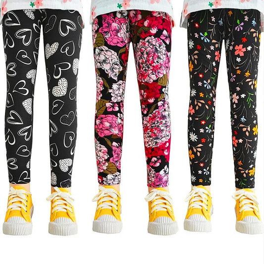 Printing Spring Summer kids Baby Tight Leggings Children Stretch Slim Pants Girls Clothing