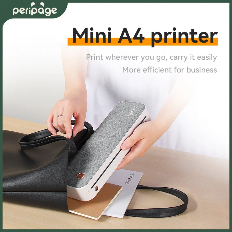 A4 Printer Paper Mini Inkless Portable Thermal Wireless Bluetooth Printer Maker for Phone Photo Document Office Use