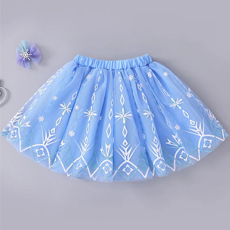 Girls Kids Mesh Dancing Skirts New Summer Elastic High Waist Children Princess Party Skirts for Girls Toddler Child Skirts