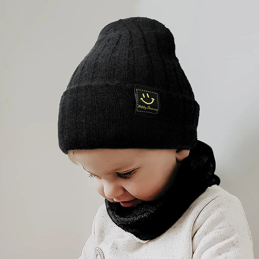 Gorro de Color sólido para bebés y niñas, gorro tejido suave para niños de 0 a 3 años, gorro cálido a prueba de viento para recién nacidos, otoño e invierno, 2022