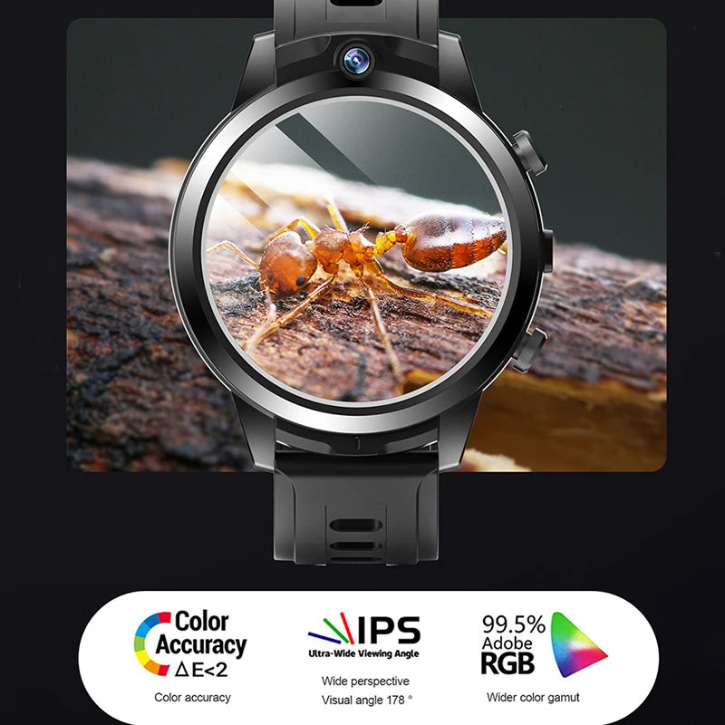 New Arival 1.6inch 4G All Netcom Can help children learn Smart Watch Dual cameras 4+6GB body temperature ECG monitoring Watch