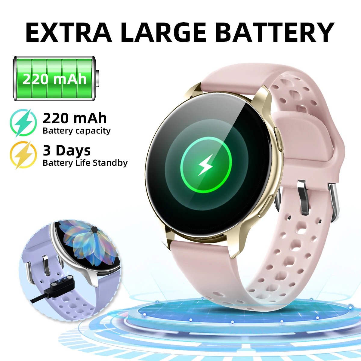 2026 Smart Watch for Men Women Bluetooth Call 1.46'' HD Display Fitness Tracker Heart Rate Sleep Monitor IP67 Waterproof Android