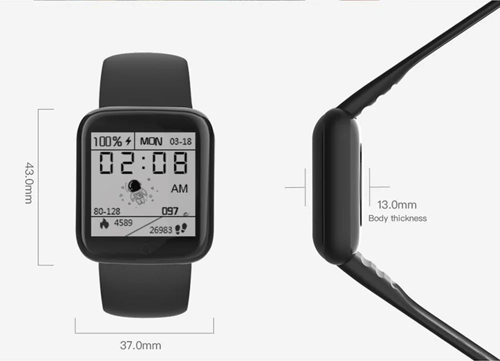 Smart Watches for Men Children Smartwatch for Girls Boys Men Women Sport Heart Rate Blood Pressure Bracelet Kids Watch for 8-18