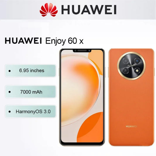HUAWEI Enjoy 60X Smartphone 7000mAh Batería 6,95 pulgadas Dual SIM 50MP Cámara Teléfonos móviles originales 128GB/256GB ROM Teléfono celular