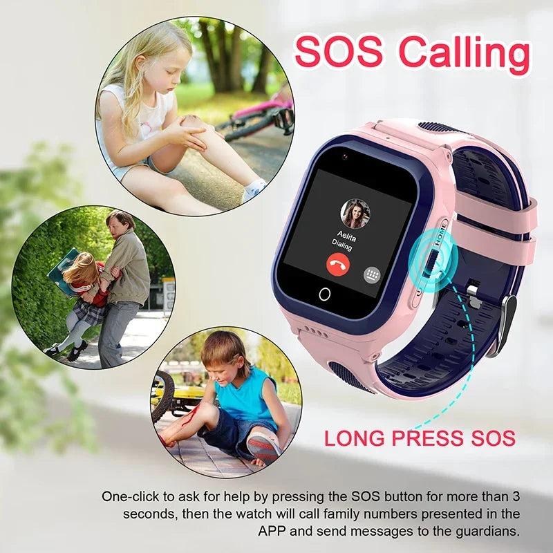 Wonlex Smart Watch Kids GPS WIFI LBS Positioning Tracker 4G Video Camera Voice Chat KT24S GEO Fence Location Child Smart-Watches