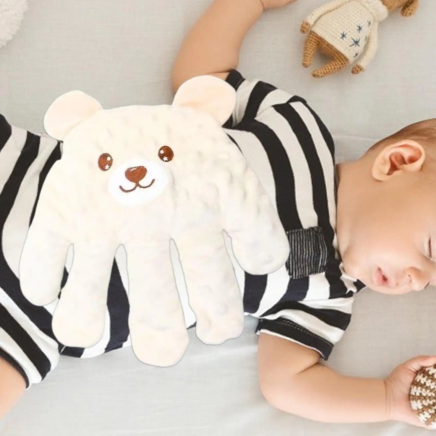 Adjustable Automatic Baby Patting Sleep Pillow Startle Prevention Soothing Palms Remote Control Baby Sleep Aid for 0-3 Toddler