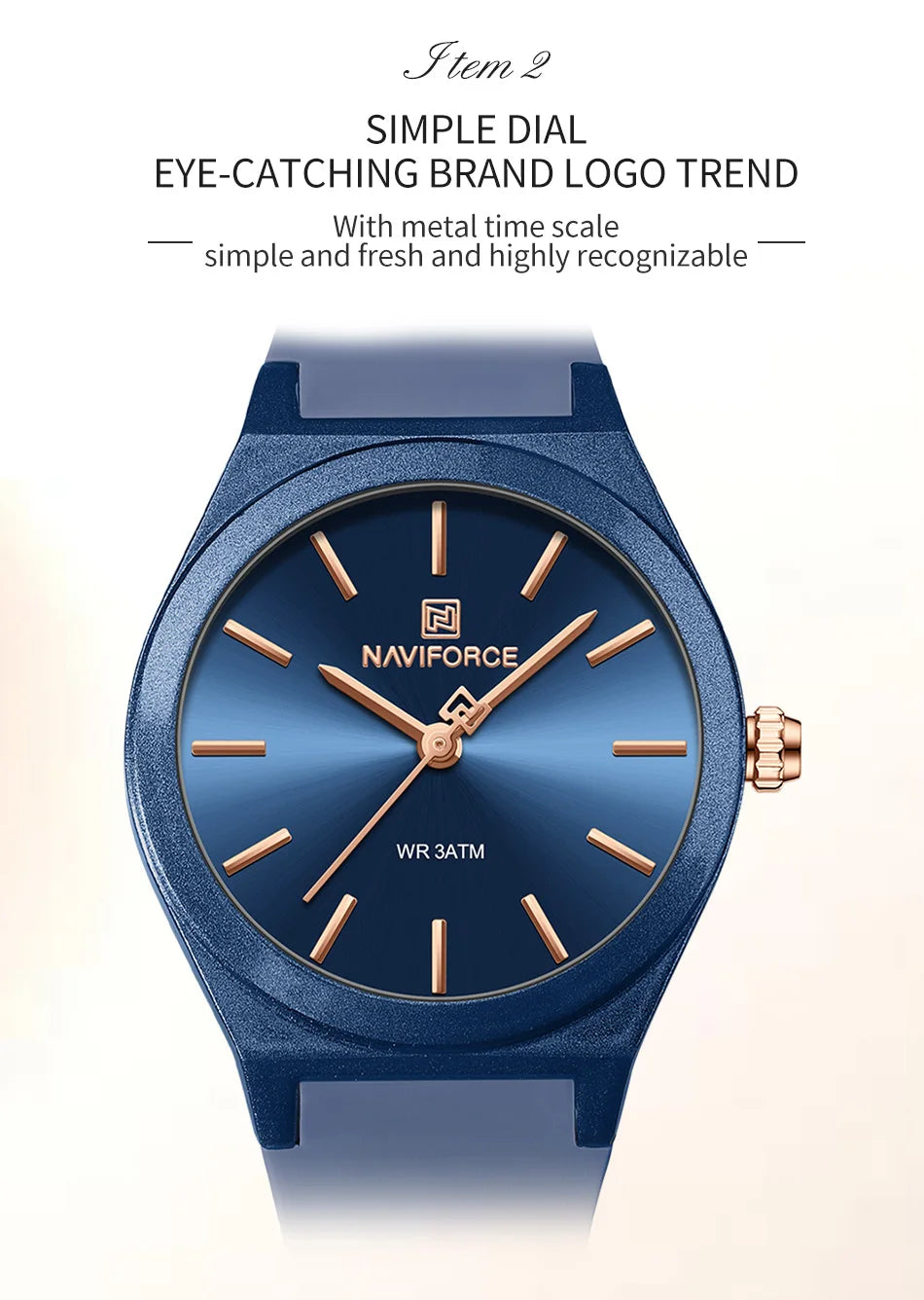 NAVIFORCE 2025 Women Fashion Watches Quartz Watch Sports Silicone Strap Ladies Wristwatches Simple Clock Gift relogios feminino